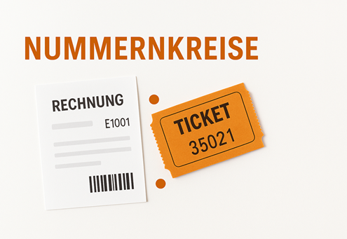 Nummernkreise für Ticket und Rechnung