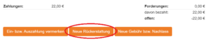 Rückerstattung